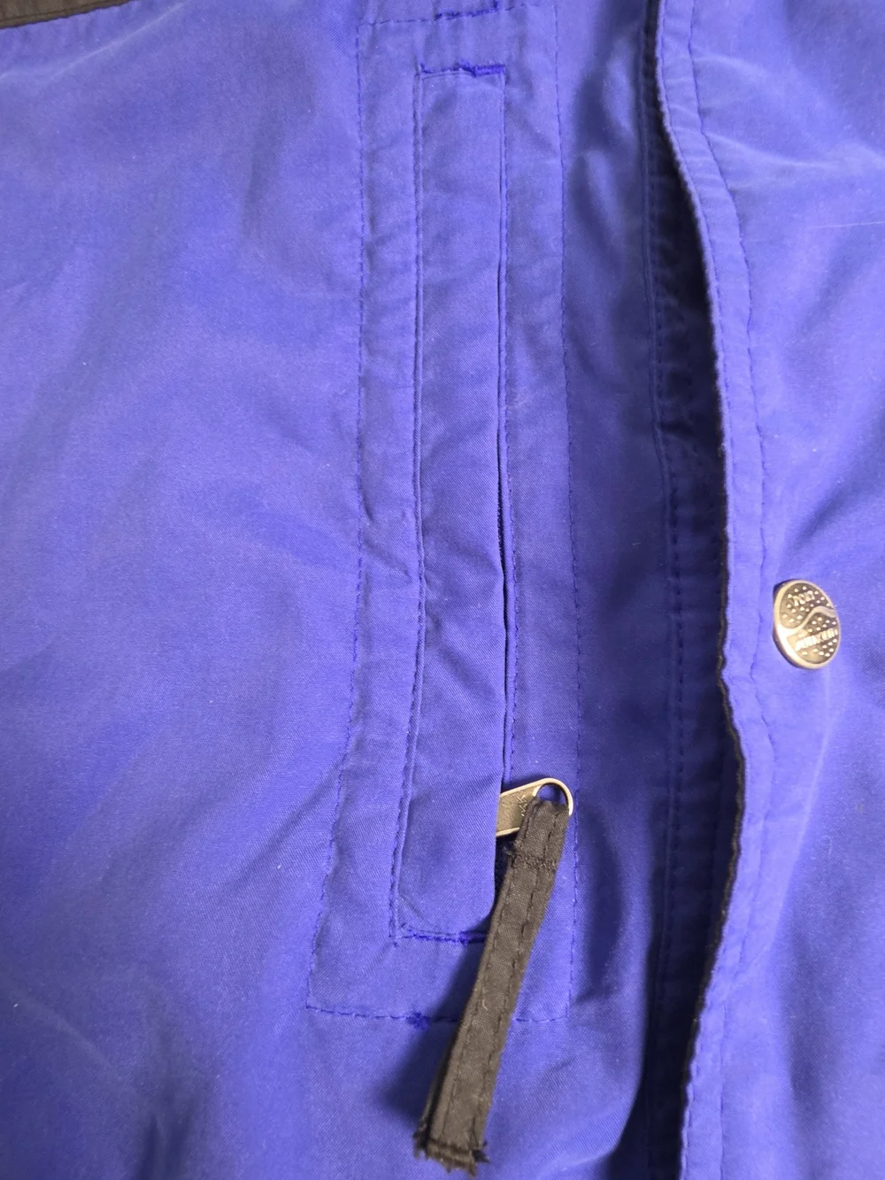 Port Authority Outdoors Blue Hooded Rain Jacket HP Invent Embroidered Logo Small